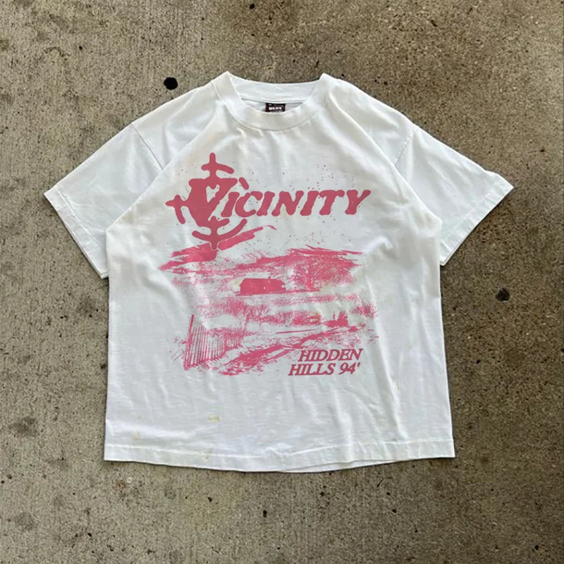 Mens T-Shirts Oversized Cotton Korean Fashion Vintage Graphic Y2k Tops Streetwear Short Sleeve Tees Harajuku Aesthetic Clothing 250206