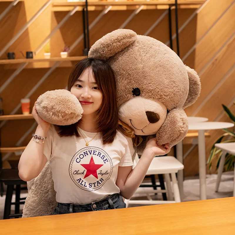 1pc 90CM Giant Size American Bear Plush Doll Soft Stuffed Animal Teddy Bear Plush Toys Girls Valentine Lover Birthday Gift Z250208