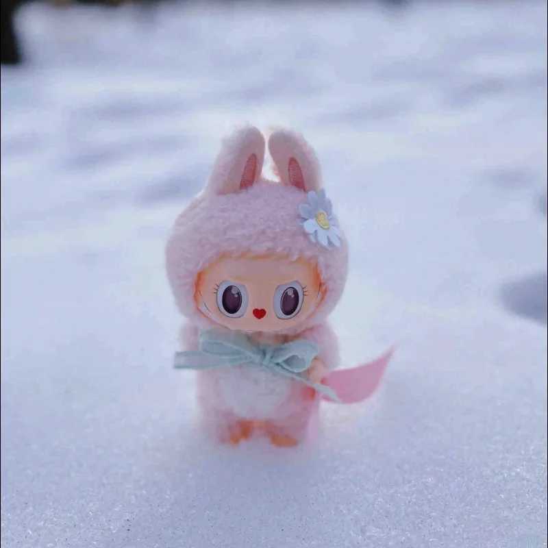 Hot Cute Labubu Keychain Plush Toy The Monsters Box Toy Mokoko Sweetheart Series Figure Models Gifts Replica Doll Christmas Gift Z250208