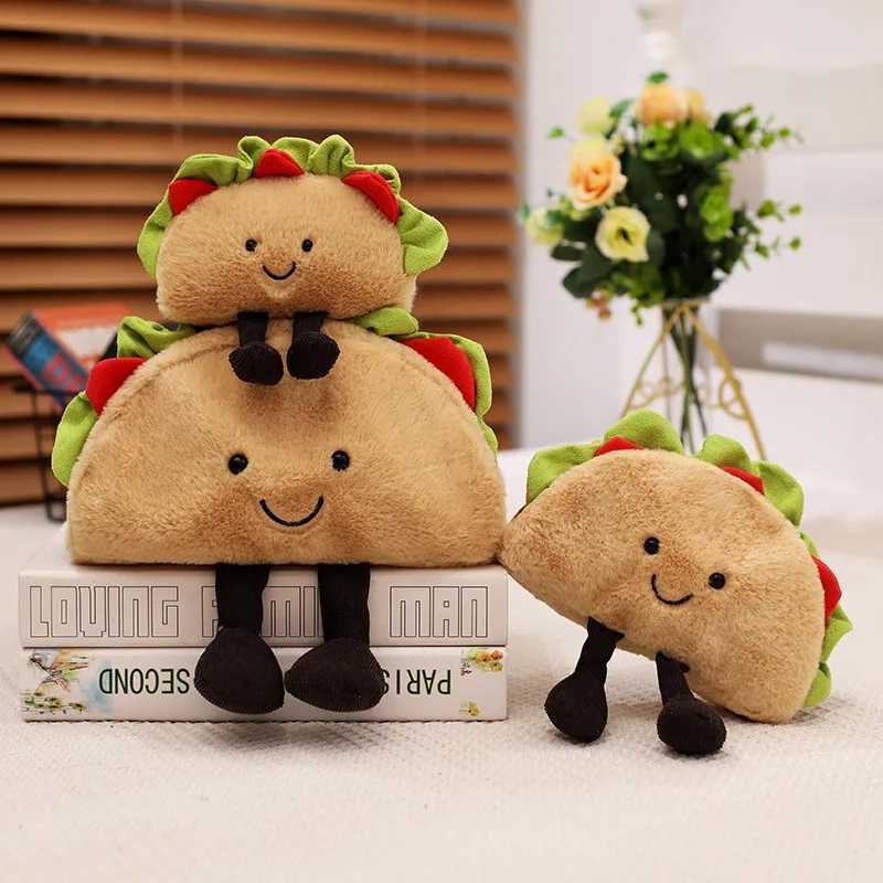 Silation Mexico Taco Plush Toys Stuffed Bubble Tea Soft Fruit Drink Doll Sofa Cushion Birthday Gift Present Free shipping