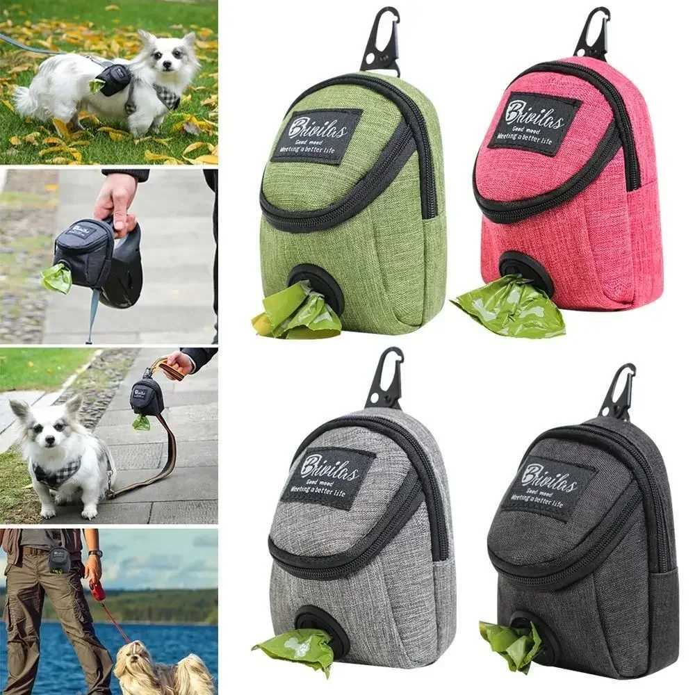 Dog Travel Bowls Bags Portable Training Treat Bag Outdoor Pet Pouch Puppy Snack Reward Waist Poop Dispenser Accessories H250220QU6D