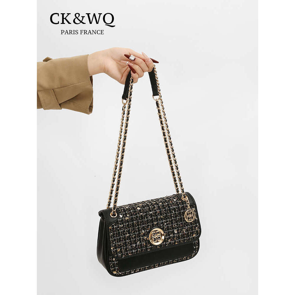 Women's Bags New Autumn/Winter Women's Fragrant Style Office Commuter Light Premium Small Square Single Shoulder Crossbody Bag