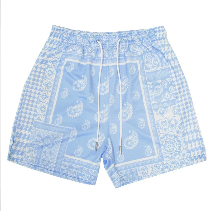 Paisley Boho 3D Print Hawaiian Beach Shorts Men Women Cashew Flower Trunks Casual Surfing Board Swimwear Kids Clothing 250208