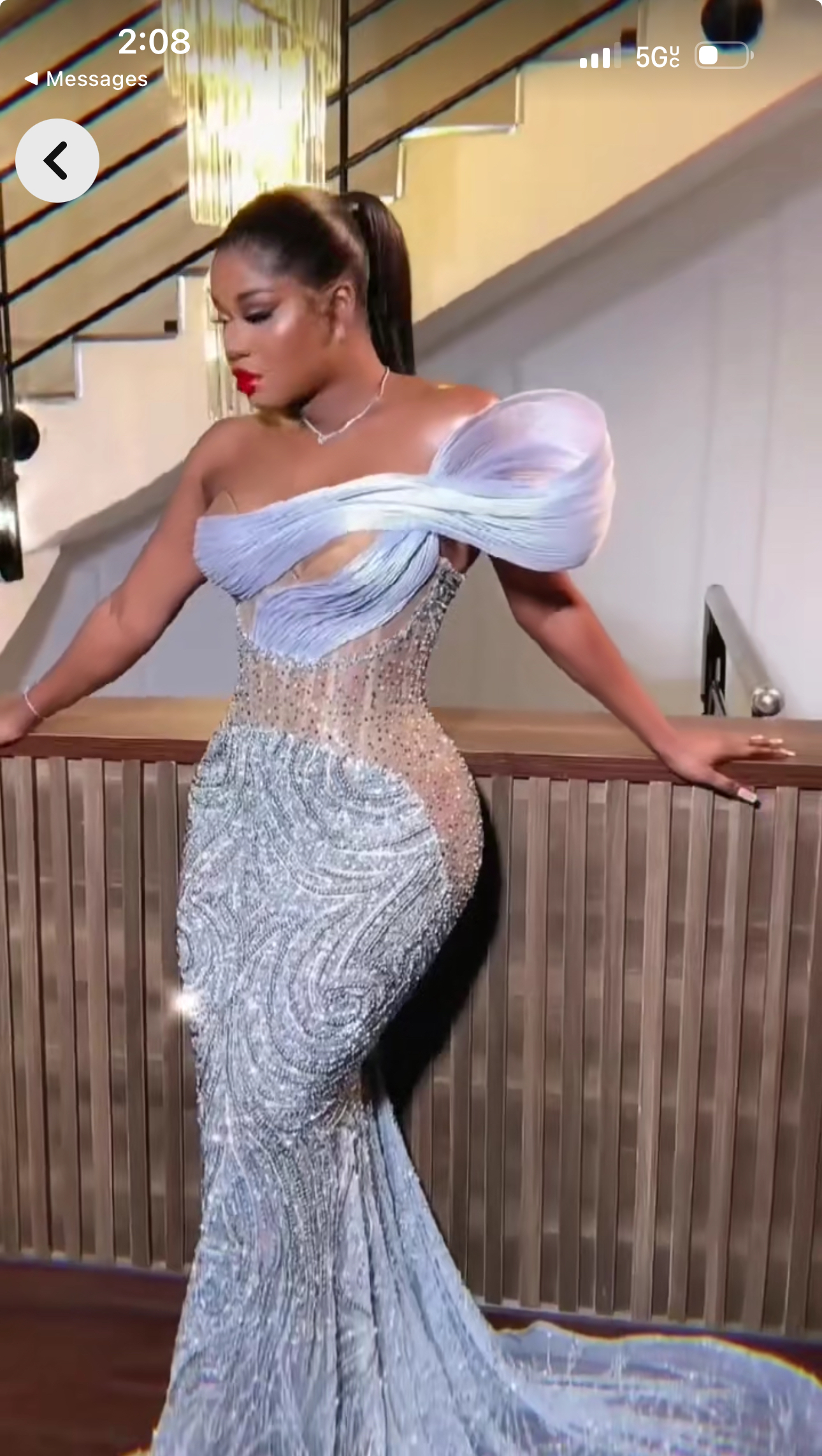 Aso Ebi Silver Mermaid Prom Dresses 2025 Illusion Beaded Sequined Lace Evening Formal Party Second Birthday Engagement Gowns Plus Size Dress For Speci
