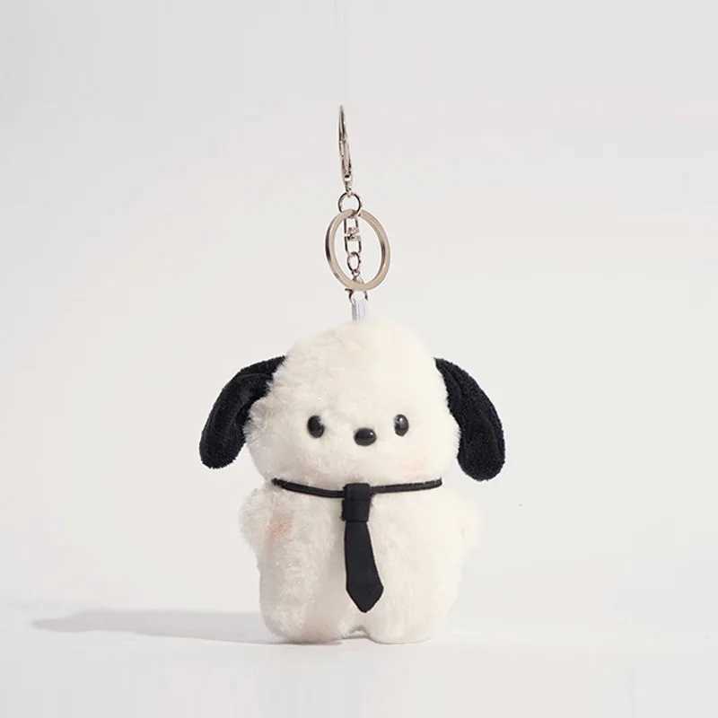 Plush Toys Doll Keychain Kaii Pochacco Anime Pendant Keyring Cute Children Toy Plushie Keychains Girls Birthday Gifts Y250208