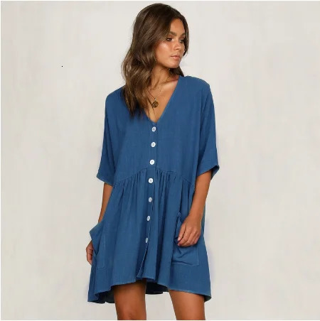 Summer Short Sleeve Casual Loose Dress Maternity Clothes for Pregnant Women Vestidos Gravidas Lady Pregnancy Dresses 250114