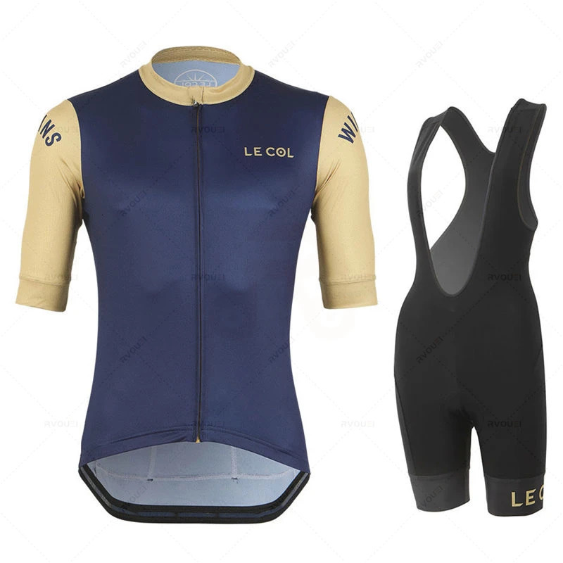 Racing Blue Summer Cycling Clothing Sets Pro Team Bicycle Short Sleeve Maillot Ciclismo Breathable Mens Cycling Jersey Suit 250117