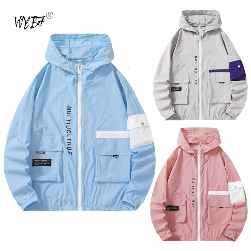 Mens Jacket Fashionable Spring And Summer Thin Casual Windproof Womens Sun Protection Basic Zippered Top 250207