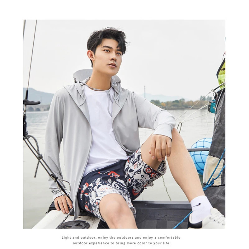 TRVLWEGO Long Sleeve Hoody Shirt Summer Women Sun UV Protection Quick Dry Clothing Men Hooded Jacket Thin Beach Sweatshirt 250207