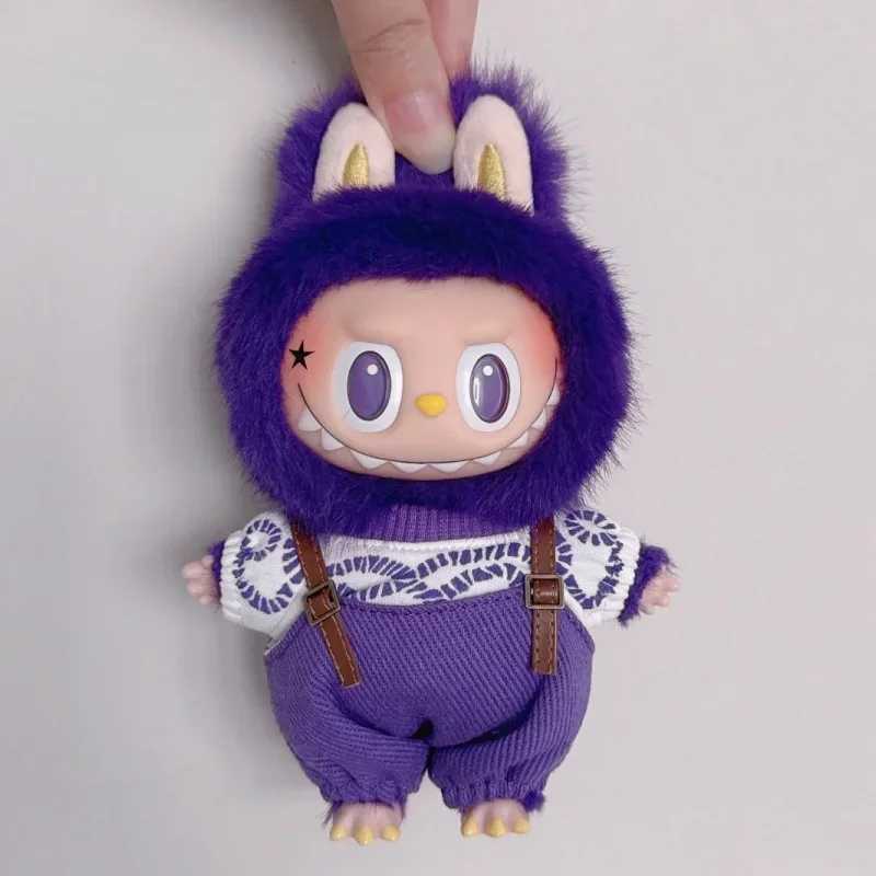 New Arrival High Qu The Monsters Labubu 17cm Milanese Purple Kingdom Series Model Doll Toy Cute Enamel Face Keychain Gifts Z250208