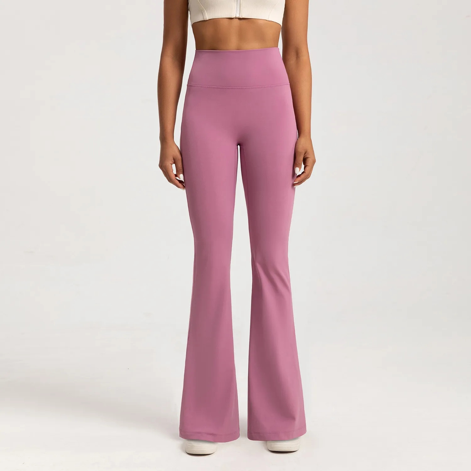 High-end Yoga Leggings Slim Yoga Pants High Waist Wide Leg Pants Bottoms Breathable Gym Casual Sports Bell Leggings Female 250113