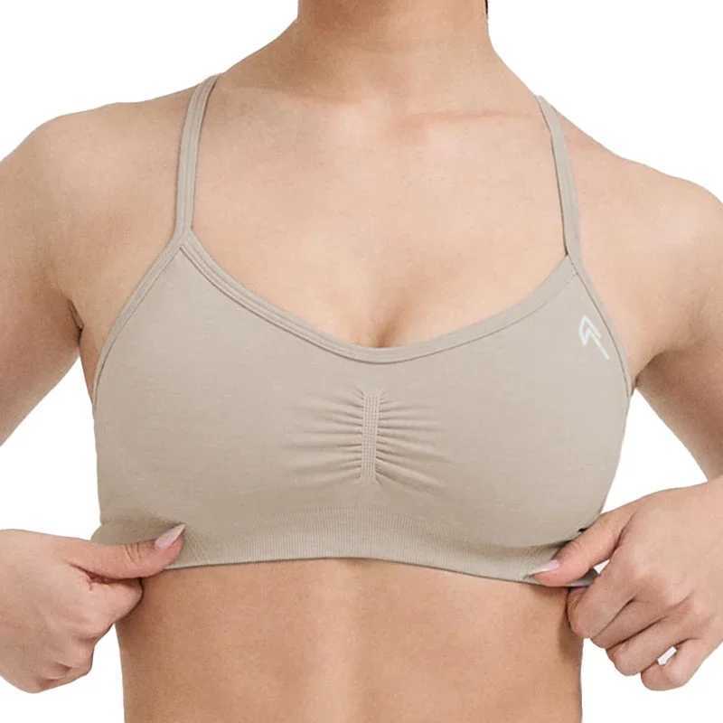 Yoga Outfit New Effortless Strappy Bralette Seamless Spandex Woman Fitness Elastic Breathable Breast Enhancement Leisure Sports Underwear H250207