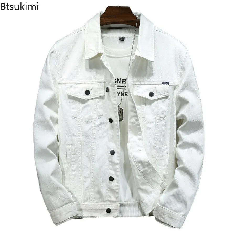 Mens Cargo Denim Jacket Trend Streetwear Couple Cotton Casual Outerwear High Quality Versatile Cowboy Coats Oversized 250207