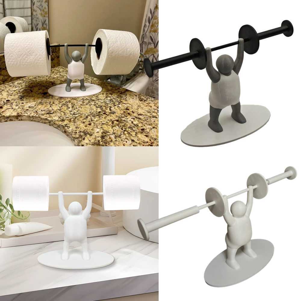 Funny Weightlifter Toilet Roll Holder Fitness Weightlifting Villain Bathroom Roll Holder 3d Printable Toilet Paper Holder Y250208