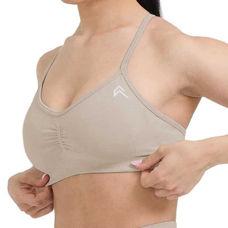 Yoga Outfit New Effortless Strappy Bralette Seamless Spandex Woman Fitness Elastic Breathable Breast Enhancement Leisure Sports Underwear H250207