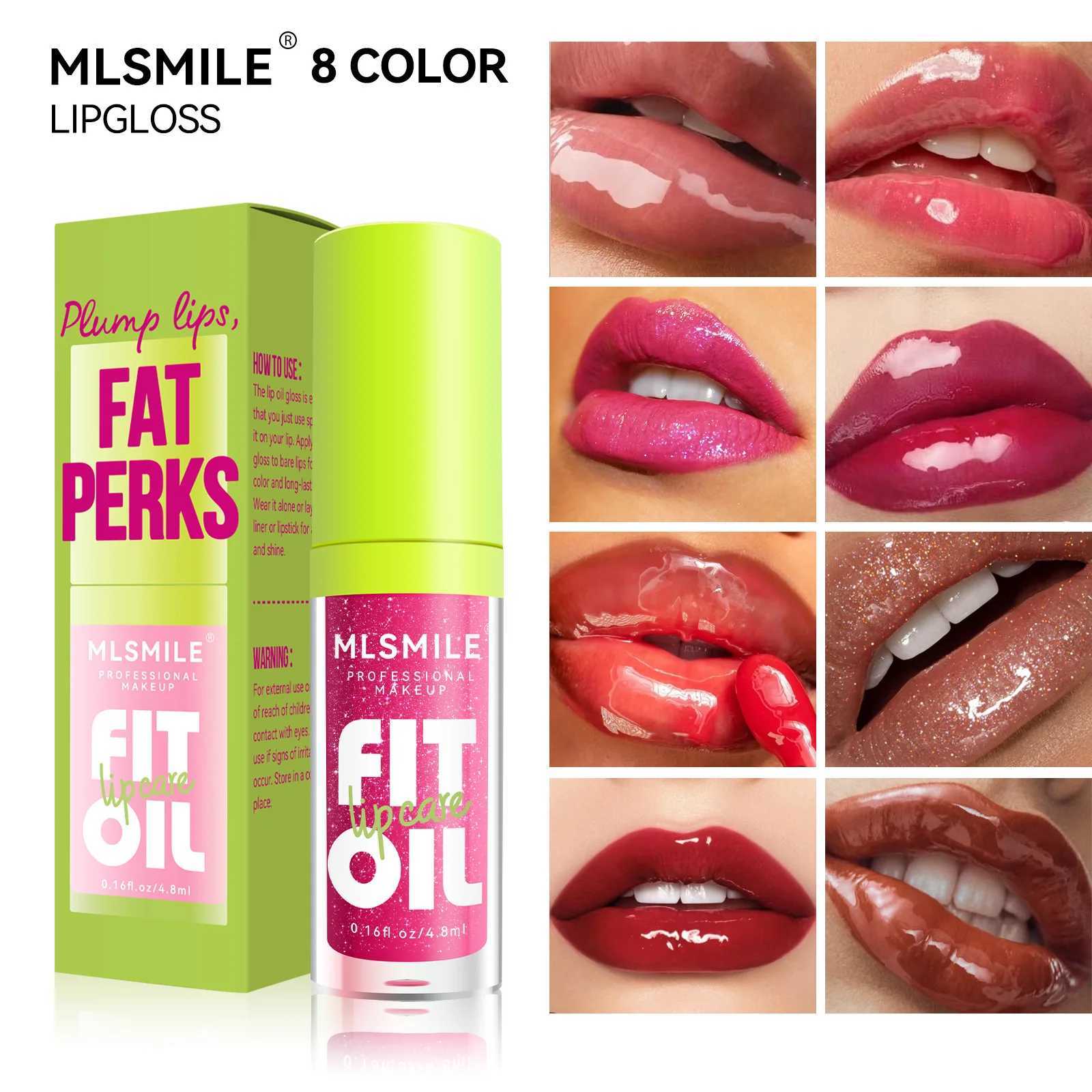 Mlsmile A 8 Colori Labbro Lucido Olio Labbro Glassa Per Labbra Idratante Specch…