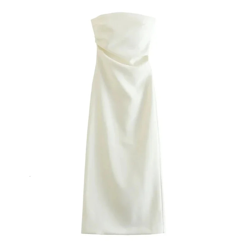 ASDS 2024 off shoulder black white long dres bodycon beige midi dress woman summer backless sexy party dresses 250207