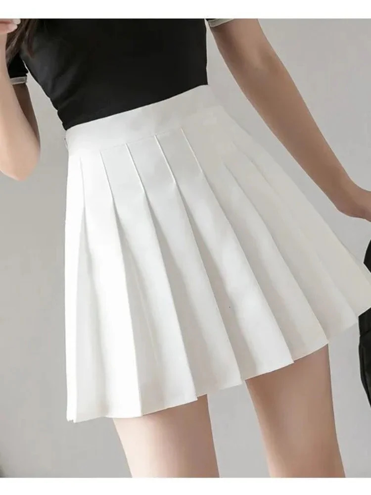 Y2k Mini Skiing Korean Style High Waist Wrinkle Fashion Gyaru Aline Womens Elegant School Uniform 250208Z