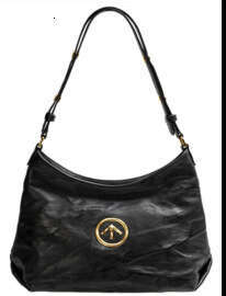 Non Gendered Blackrock Hobo Bag, Pleated Handbag, Shoulder Cross, Armpit Soft Leather Arrow Bags