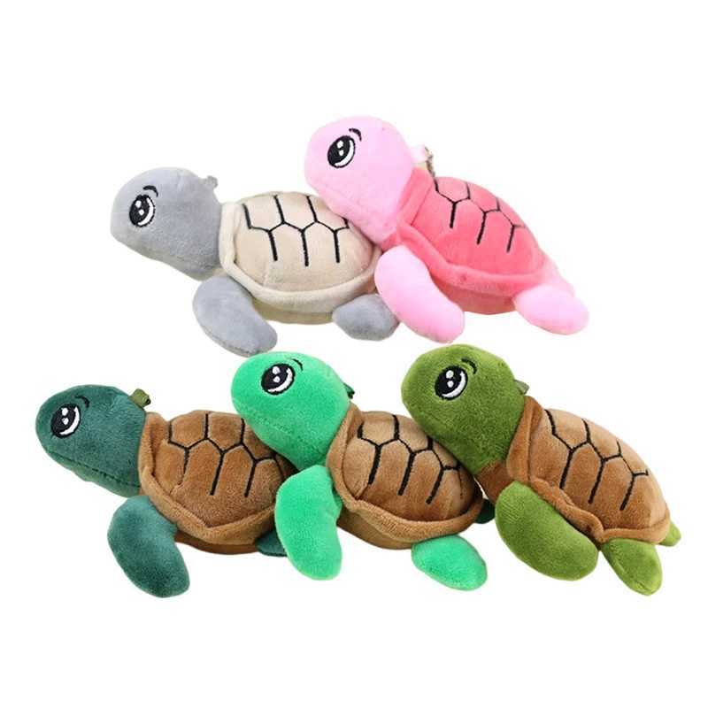 Cartoon Turtle Marine Animal Pendant Soft Stuffed Doll Keychain Backpack Car Bag Key Ring Decor Kid Gift Tortoise Plush ToyXJ250116