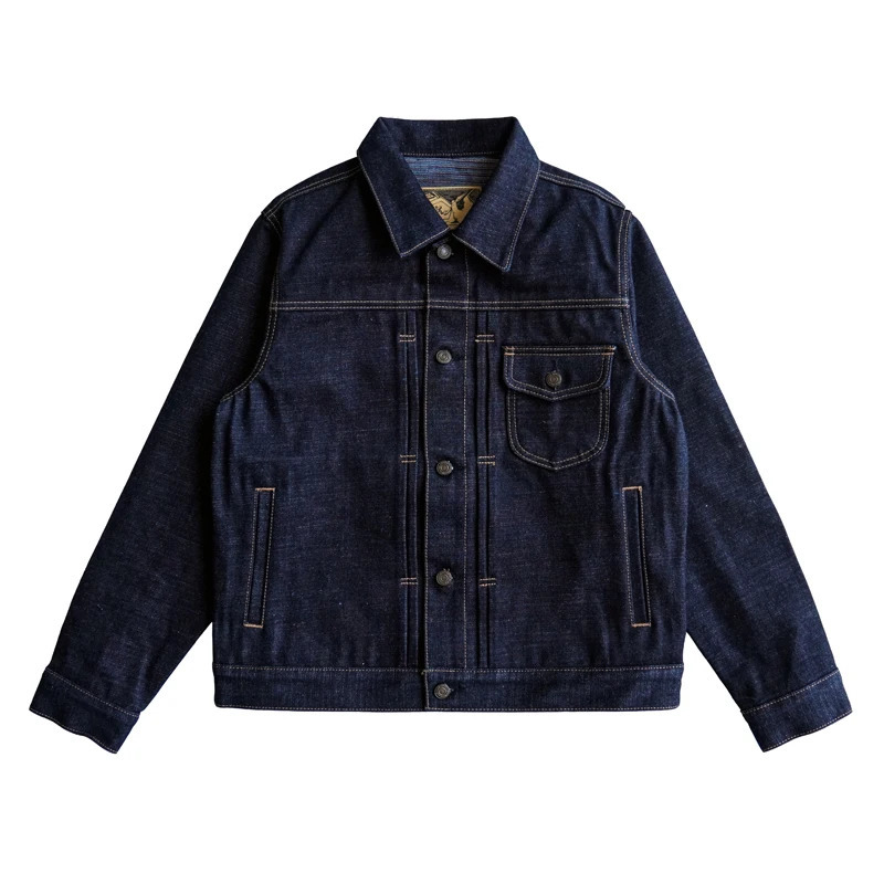 Sauce Zhan Mans Rainbow Sanforized Selvedge Denim Jacket Jean Men Regular Fit 21 OZ 250207