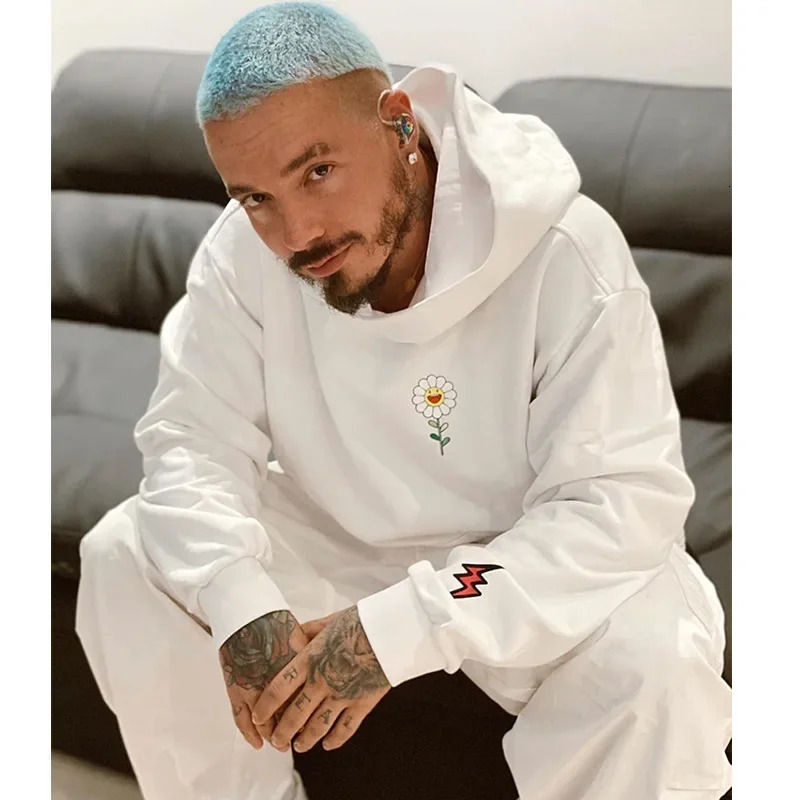 Mens fashion Europe and the United States ins casual Murakami Long sunflower hooded high quality hoodie 250207