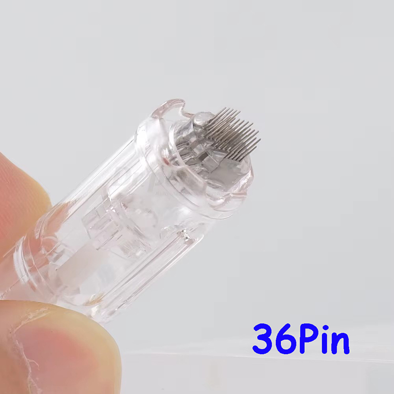 50Pcs Dr.Pen Tattoo Bayonet Cartridge Needles Replacement For Dr pen A10 Micro Needle 12/24/36/42 Pins Nano Nano-R Dermapen MTS Skin Care Tips Cartrid