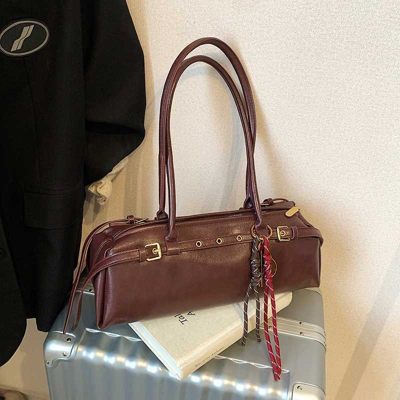 Soft Interior Decoration Top Handbag Sewing Thread Bohemian Style 2025 New Wenfei Zipper Pu Wenbag Y250208