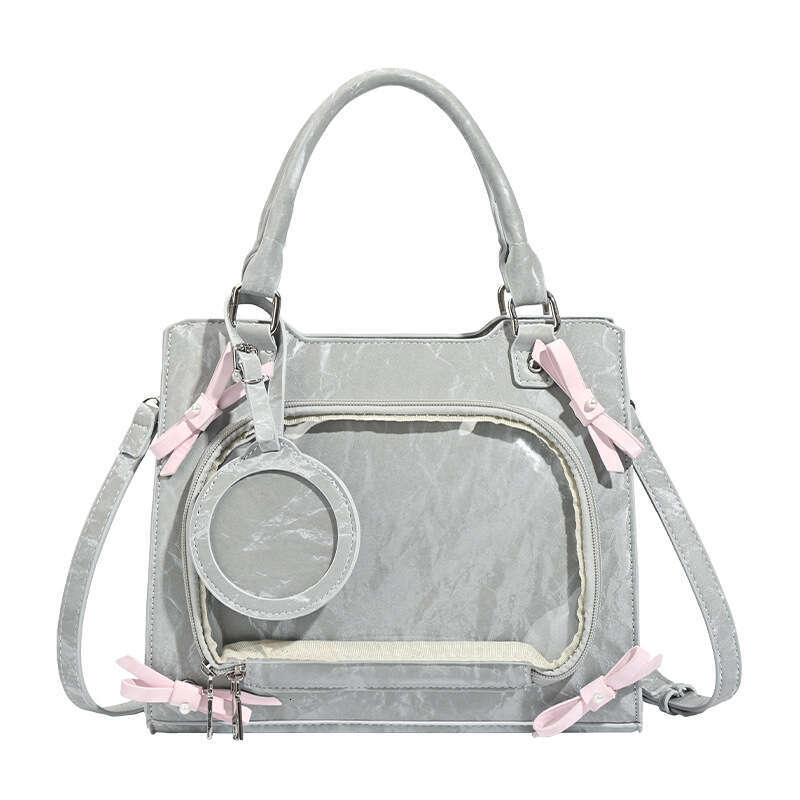 Small Design Anime Bow One Shoulder Cross Body Pain Bag Small Appetite Cute Sweet Color Contrast Versatile Handbag