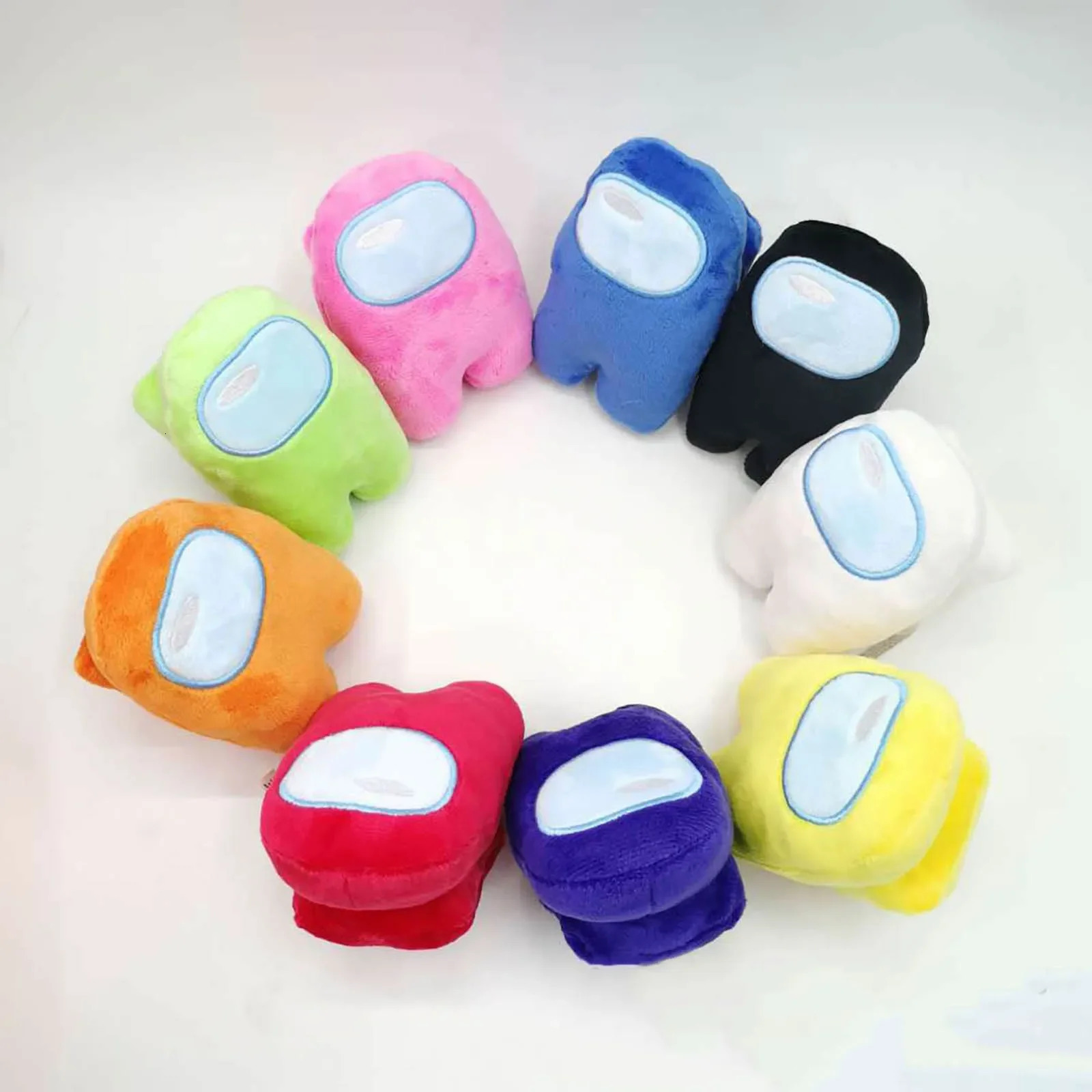 Soft Plush Colorful Us Crewmate Plush Toy Game Doll Cute Hand Size Kids Gift Kawaii Stuffed Toys for Girls Plushie 1PC 250207
