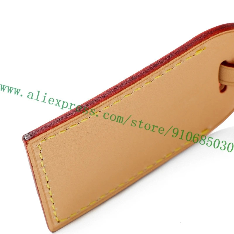 Name Tag Vachetta Calfskin Airline Label For Handbag CarryAll Graceful Bag Travel Luggage Duffle Personalization Stamp 250208