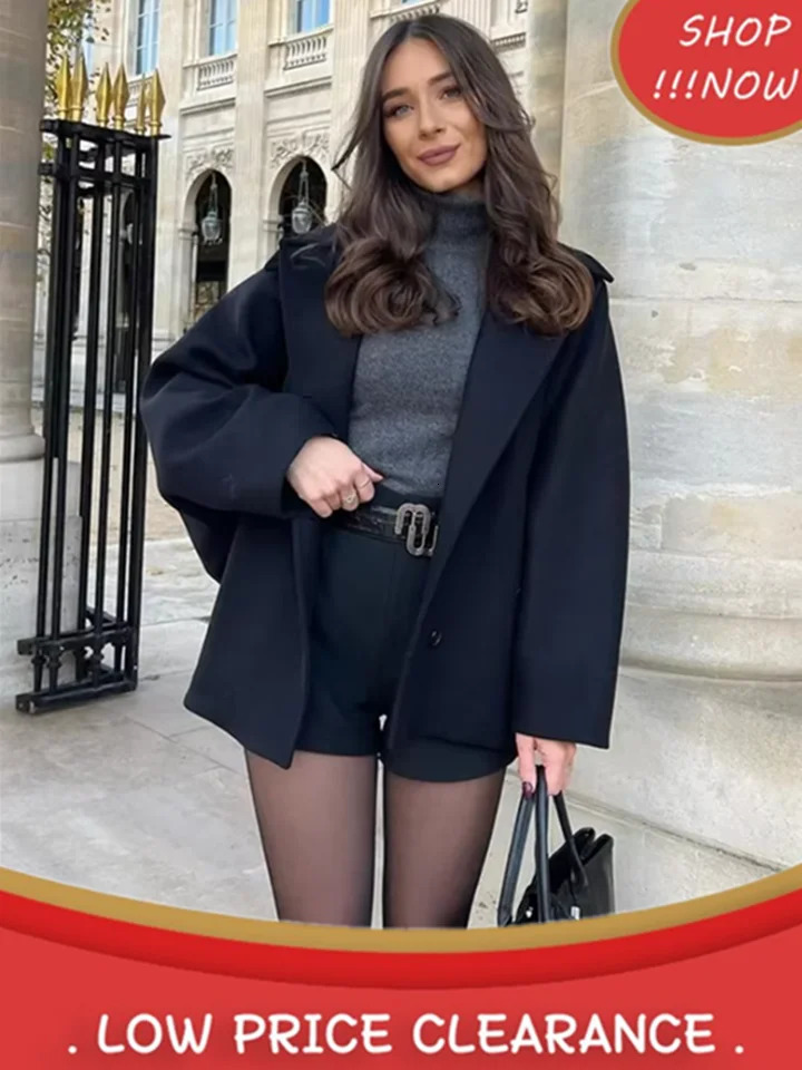 Autumn Winter Womens Coat Fashion Lapel Long Sleeve Female Quilted Jackets Elegant Casual Office Tops Loose Outwear 250109