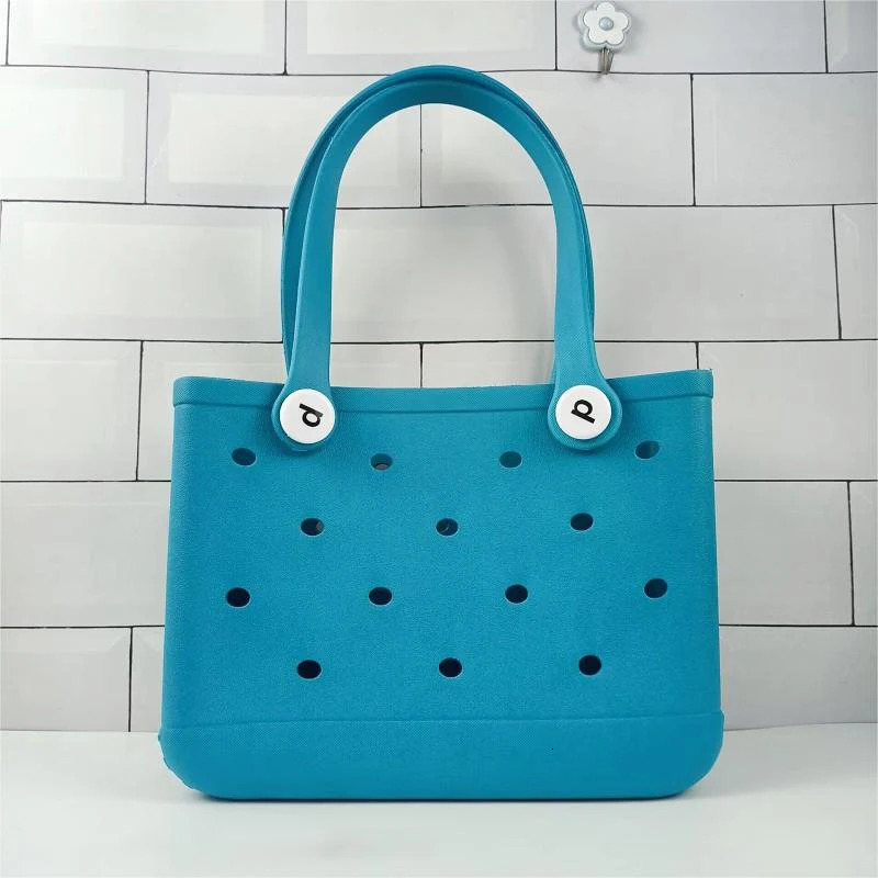 Small Beach Bag Hole Handbag Waterproof Swimming Toiletry Bag Summer Outdoor Simple Travel Bag 250208