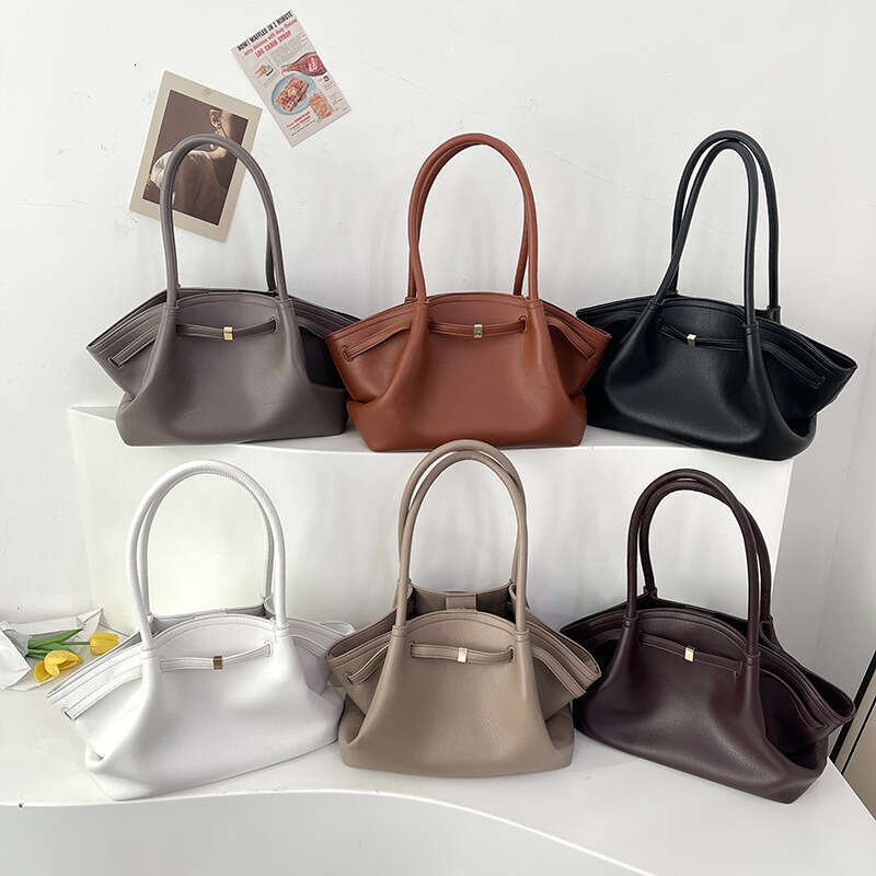 Large Capacity Tote bags for Women PU Vegetable Basket Single Shoulder bag Underarm Bag work tote