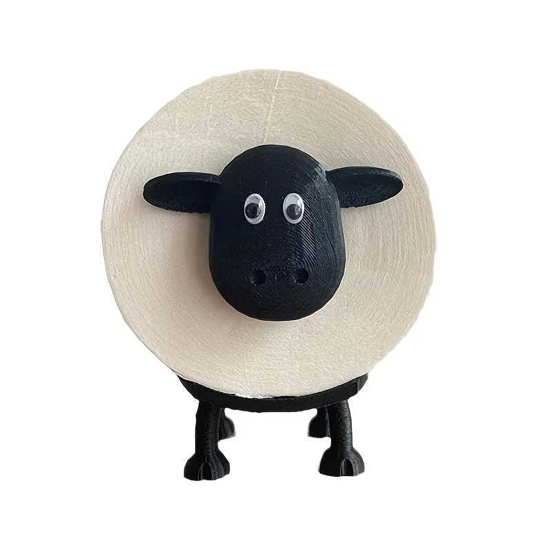 Sheep Toilet Roll Holder Funny Toilet Paper Holder Bathroom Set Hilarious Tissue Paper Roll Storage Cute Bathroom Decor Y250208