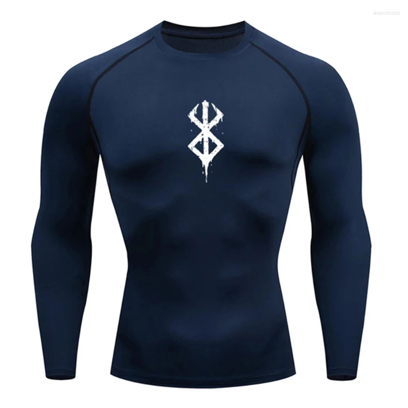 Men's T Shirts 2025/Men's T-Shirt Compression Shirt Sun Protection Long Sleeve Second Skin Breathable Rash Guard Sportswear Bodybuilding Top