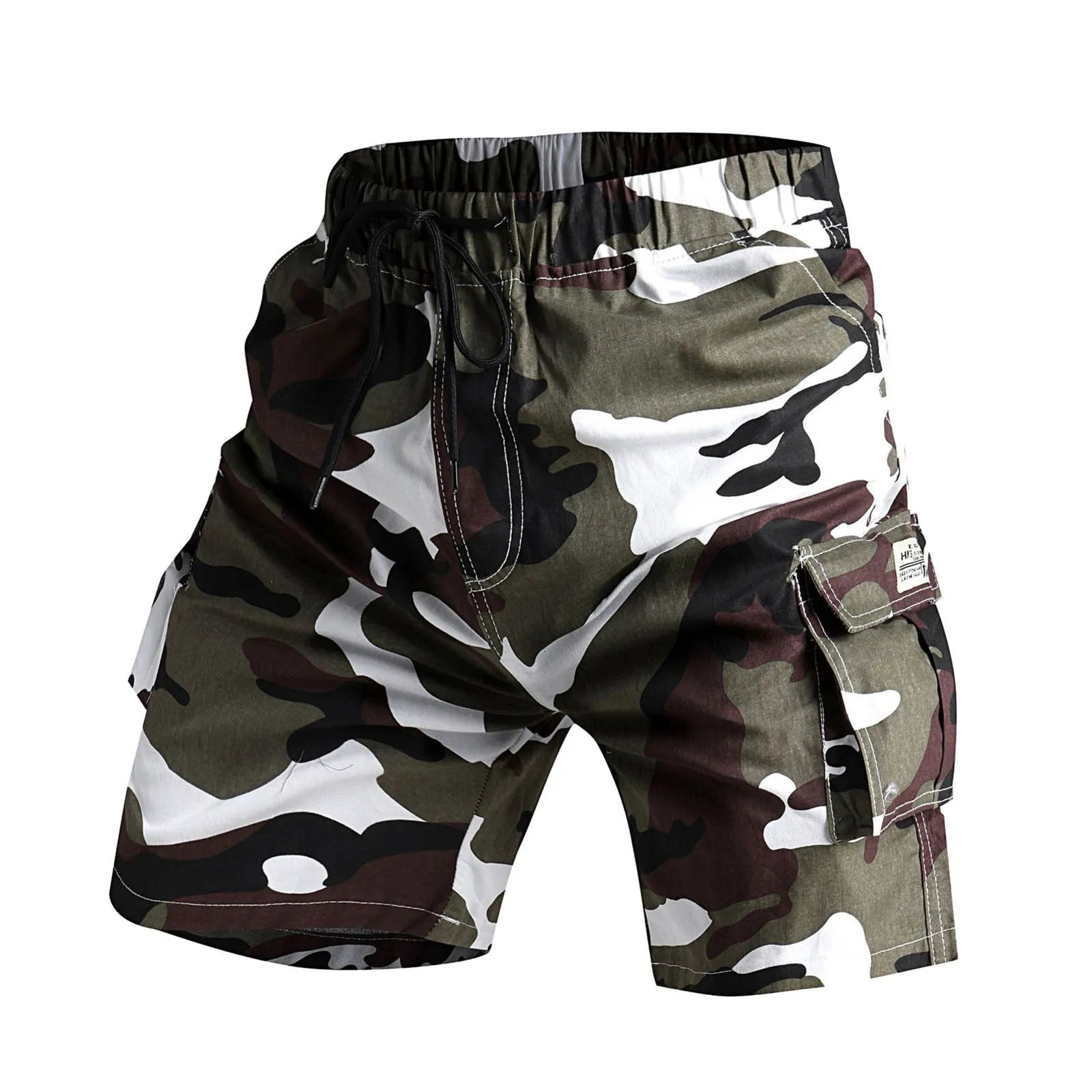 Mens Drawstring Plus Size Summer Camo European American MENS Printed Fashion Boyshort Sexy Swimwear Men Swimming Shorts 250208Z