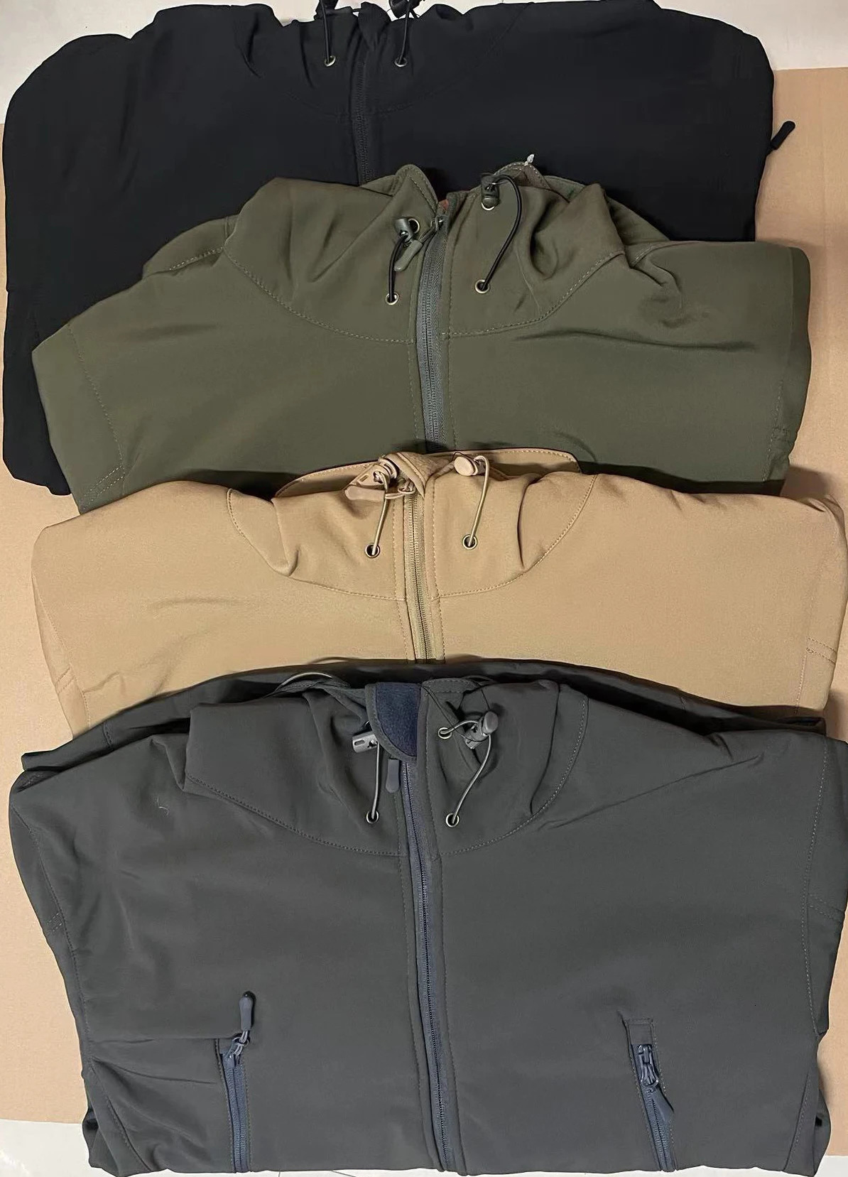 Mens Winter Autumn Warm Softshell Fleece Hood Cargo Jackets Camping Hiking Climbing Hunting Fishing Outdoor Windproof M5XL 250207