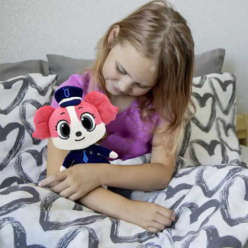 Anime Sheriff Labrador Dog Plush Toy Securi Sergeant Labrador Wolf Dog Doll Boys Girls Soft Stuffed Toys Children Gift Z250208