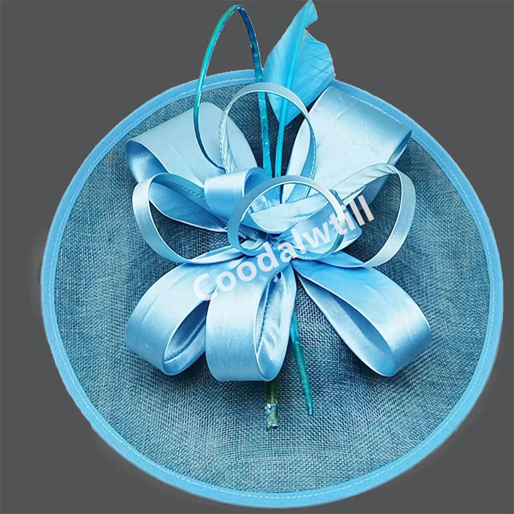 Wedding Mesh Fascinators for Women Tea Party Hat Derby Headpiece Feather Fancy Hats Wedding Church Hatinator Headband 250207