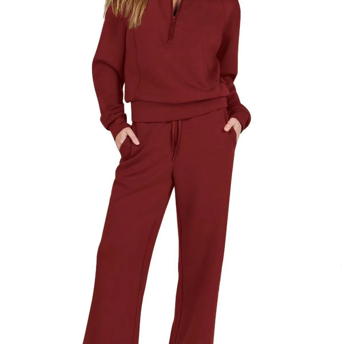 Autumn Long Sleeve 2 Piece Sets Women Outfit Winter Casual Hoodie And Wide Leg Pants Sport Sweatsuit 250120