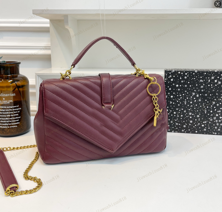 CrossBody Luxury designer bag High Quality Y Fashion womens Handbag leather ladies Shoulder purse Handbags 2024 Totes Clutch Chain Bag with Lock wallet with logo