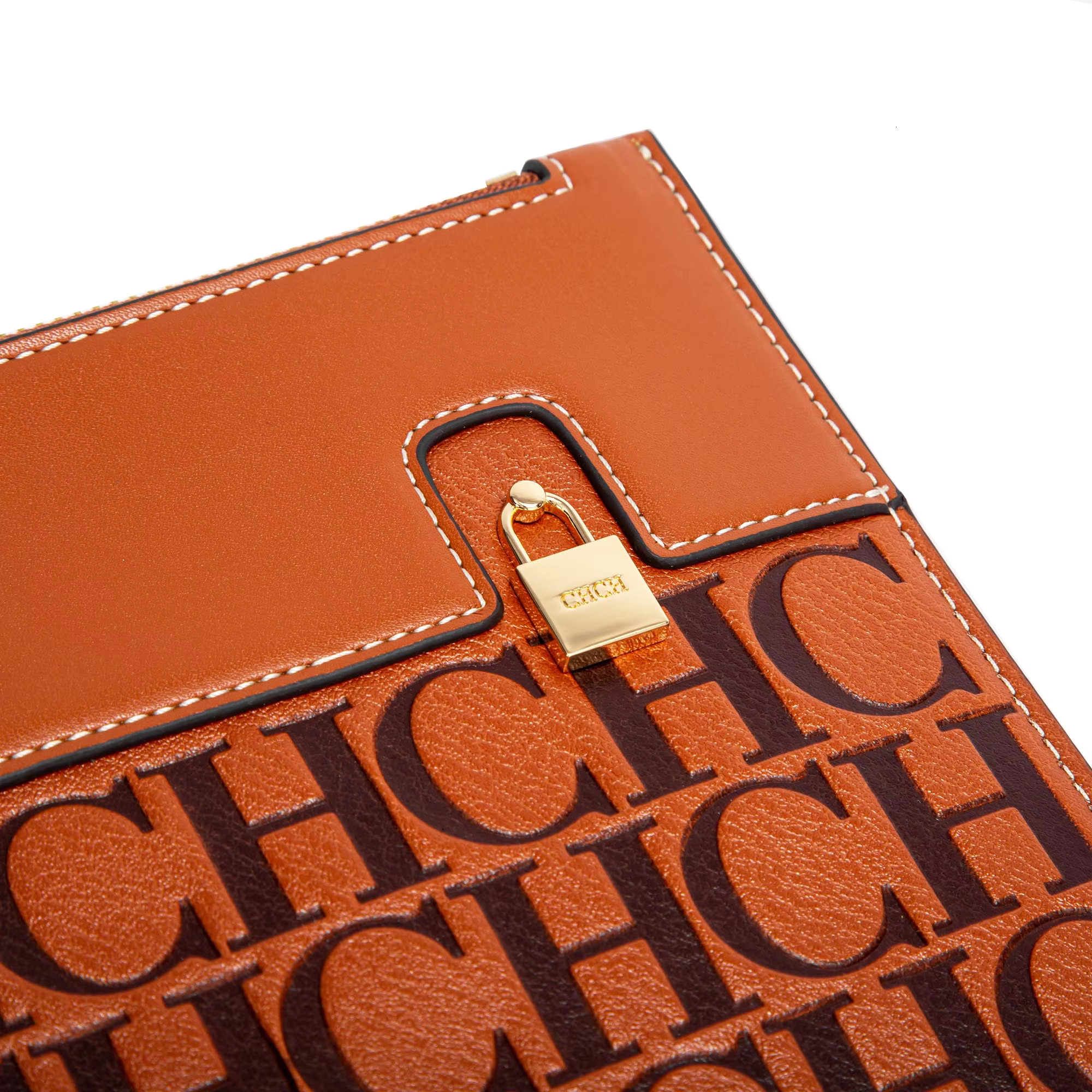Brand 2024 Women's Fashion PU Emed Letter Banquet Party Handheld Bag