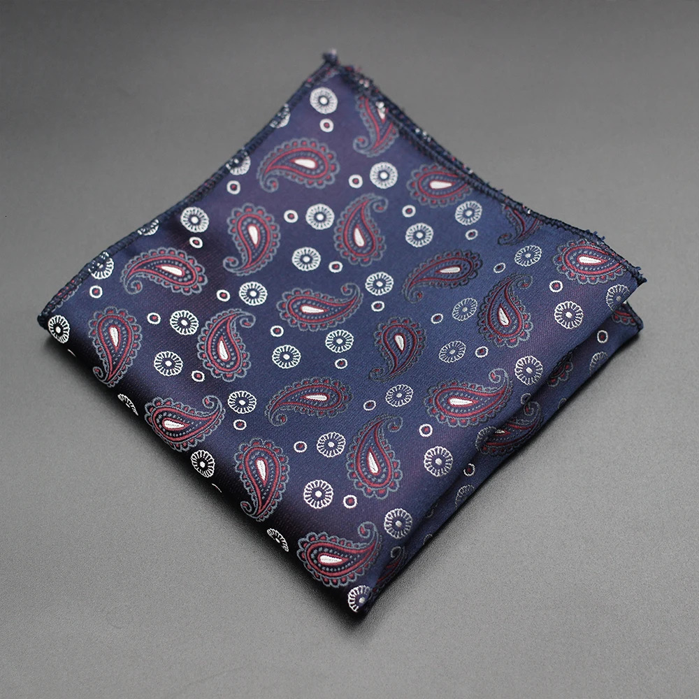 Paisley Pocket Square Fabric Handkerchiefs Suit Mens Bandana Accessories Business Hanky Breast Scarf Japanese Handkerchief 250114