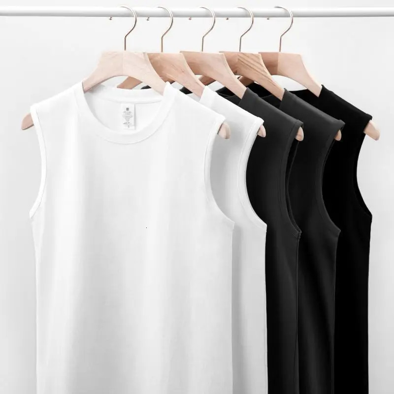 MRMT 2024 Mens Cotton Vest Solid Color Undershirt Sleeveless Man T shirt Tank Top Bottoming Men Vests For Male 250207