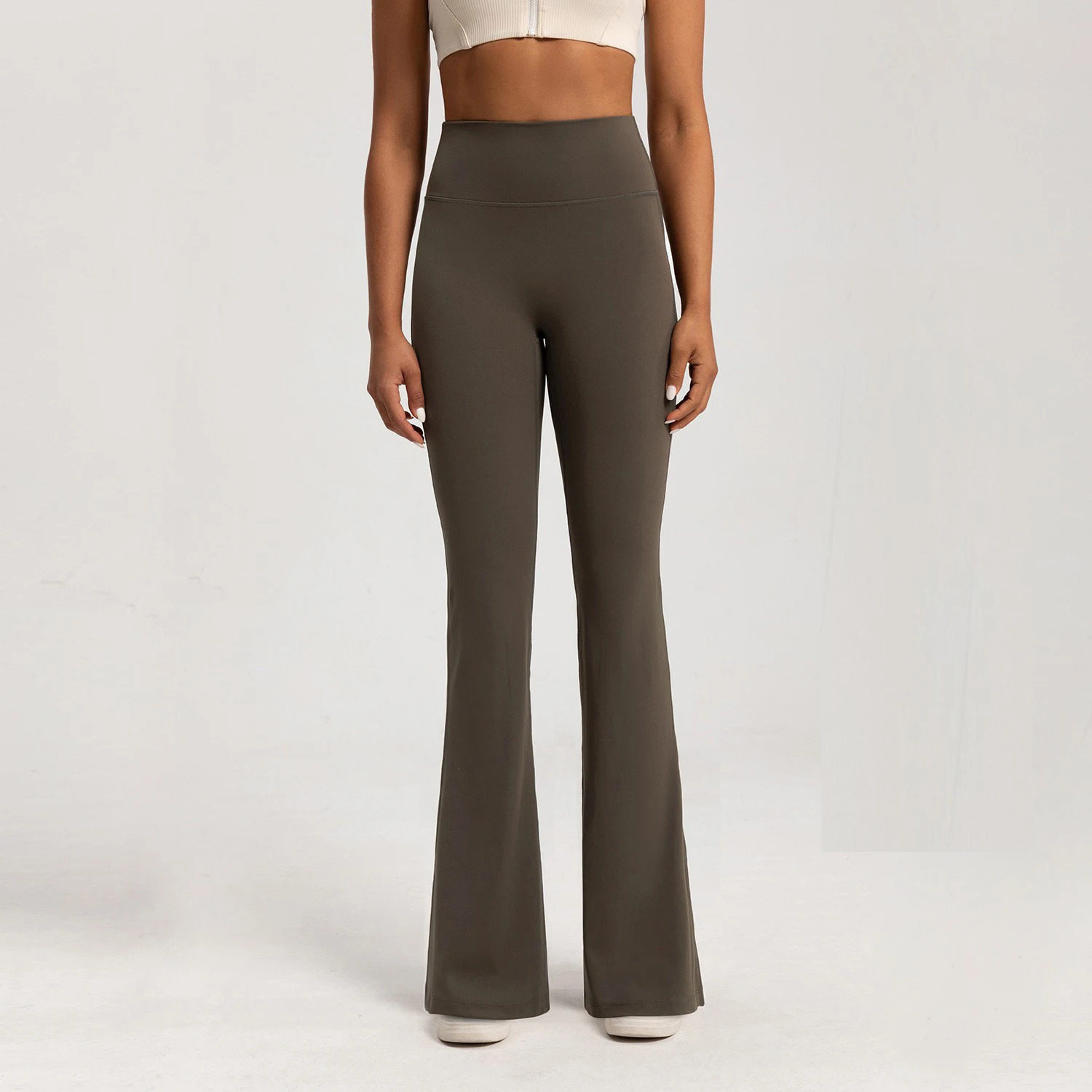 High-end Yoga Leggings Slim Yoga Pants High Waist Wide Leg Pants Bottoms Breathable Gym Casual Sports Bell Leggings Female 250113