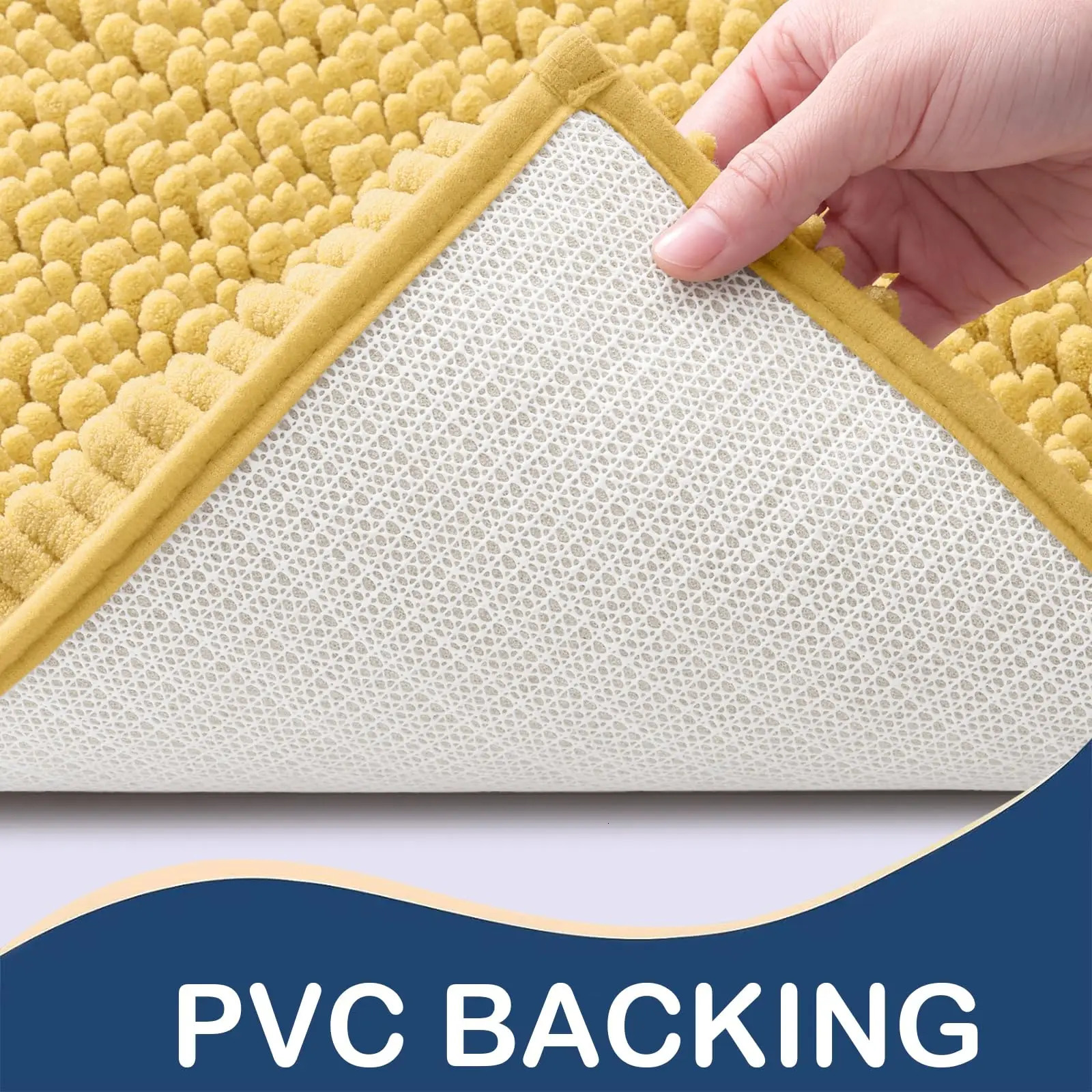 Olanly Chenille Bath Mats Extra Soft Thick Absorbent Bathroom Rug Mat Bathroom Mats Washable Cozy Bath Mat For Shower 250206