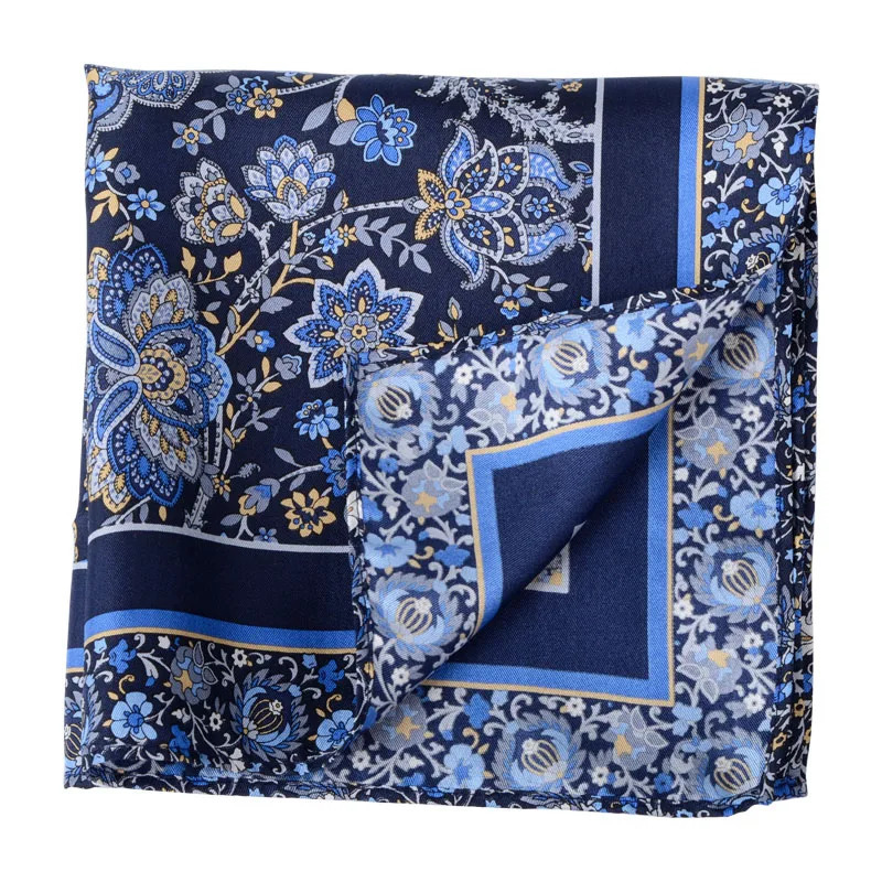 High Quality 100% Natural Silk Handmade Pocket Handkerchief Pocket Square Hanky With Giftbox 250221