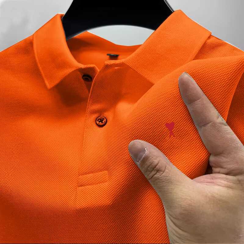 Mens comfortable and breathable polo shirt minimalist top elegant beautiful hot selling high-end fashion summer 2025T250207