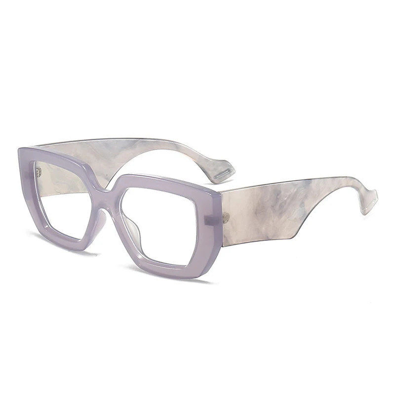 Trendy Square Big Women Glasses Frames Fashion Colorful Transparent Thick Female Grade Womens Eyeglasses With Frame 250114
